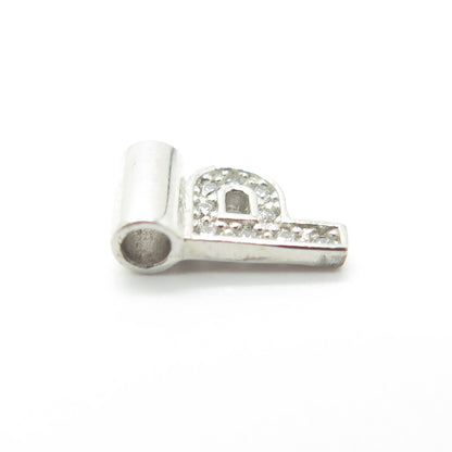 NOMINATION Italy 925 Sterling Silver C Z Letter "P" SeiMia Pendant