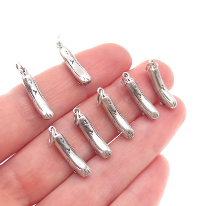 Sunwest Sterling Silver Vintage SET of 7 Ballerina Shoe 3D Mini Charm Pendant