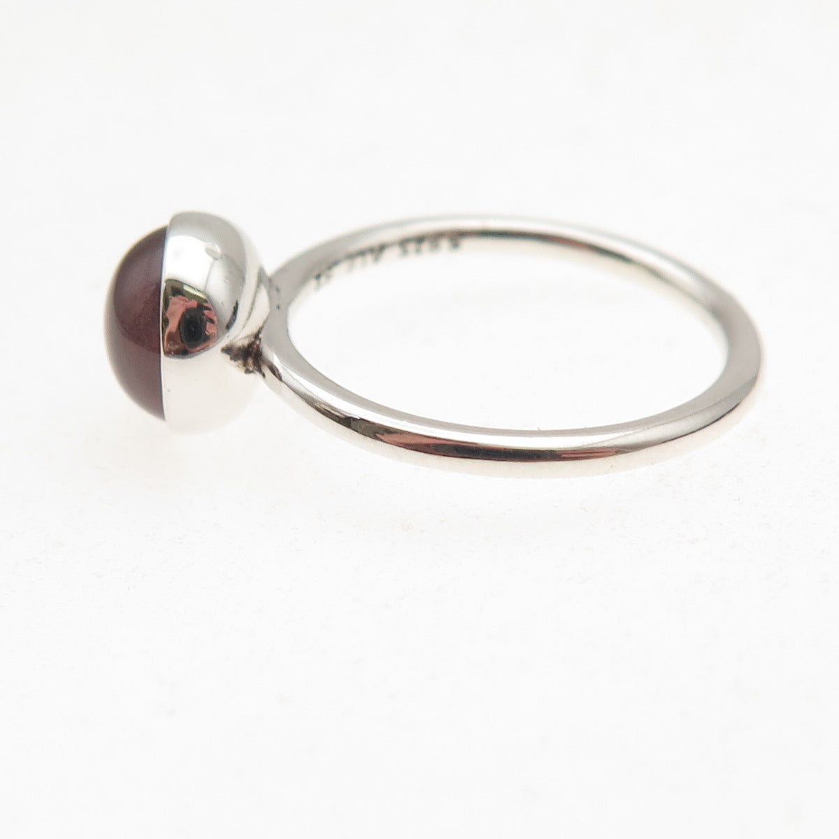 Pandora 925 Sterling Silver Rose Crystal Poetic Droplet Ring Size 6
