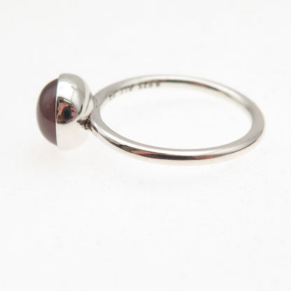 Pandora 925 Sterling Silver Rose Crystal Poetic Droplet Ring Size 6