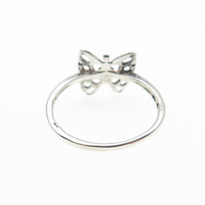 SUNWEST 925 Sterling Silver Vintage Butterfly Ring Size 9