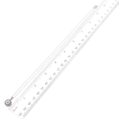 SK9 Allure Gems 925 Sterling Silver Real Diamond Cable Chain Necklace 18"
