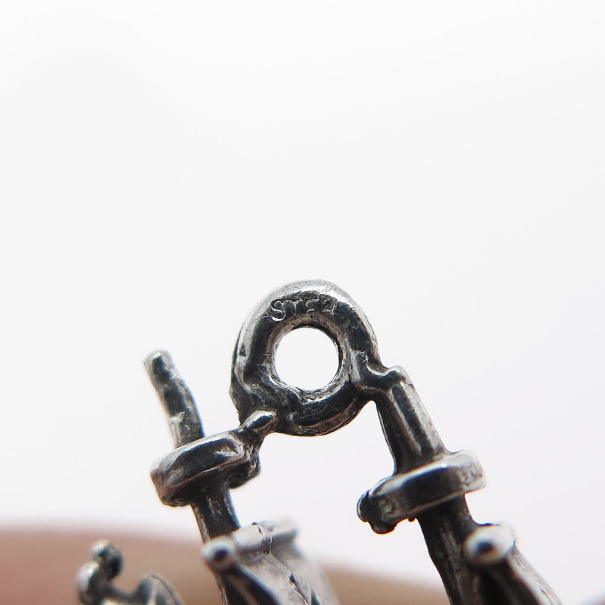 925 Sterling Silver Vintage Sailing Ship Minimalist 3D Charm Pendant