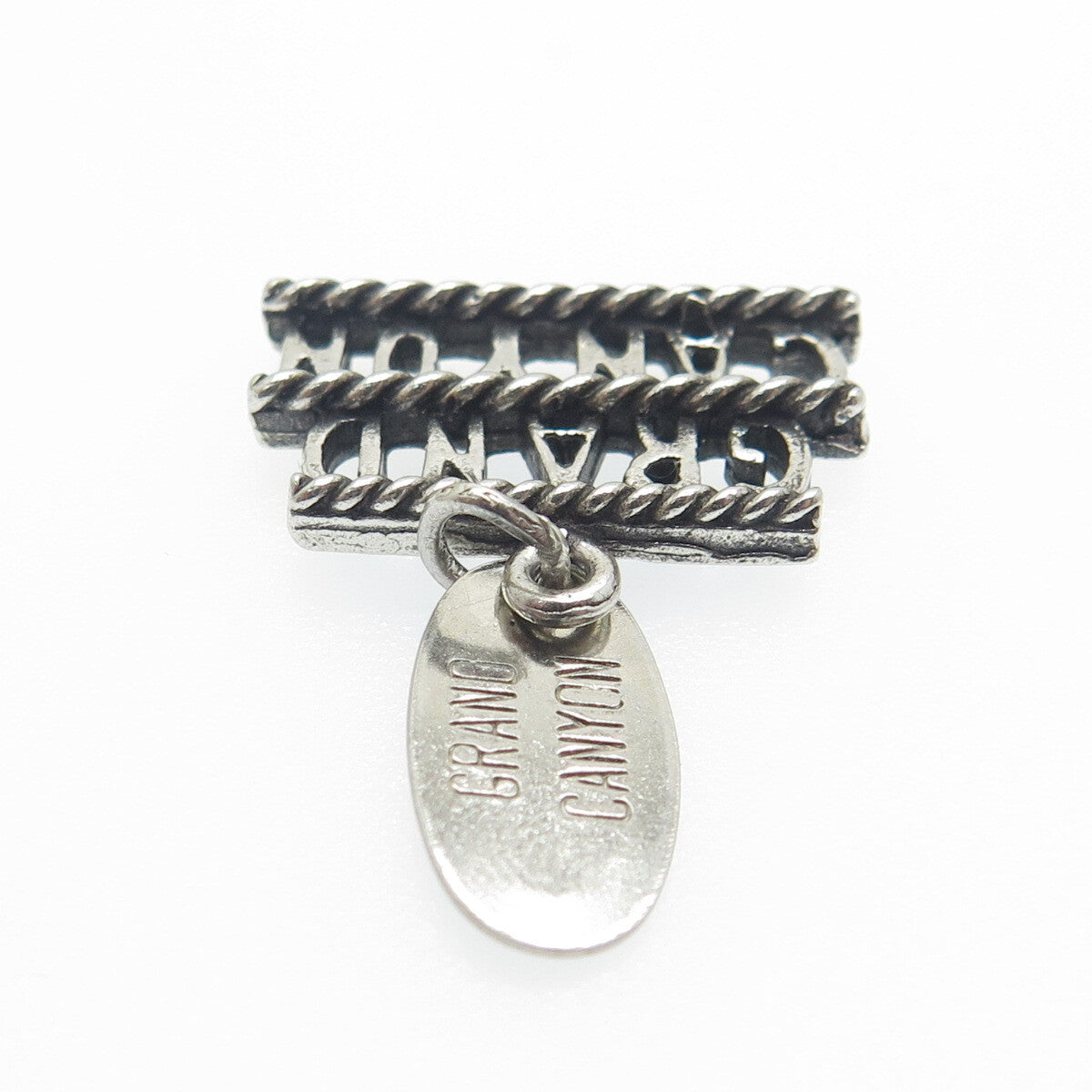 MAISELS INDIAN TRADING 925 Sterling Silver Vintage Grand Canyon Oxidized Pendant