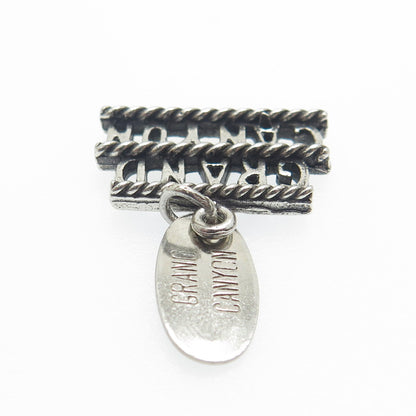 MAISELS INDIAN TRADING 925 Sterling Silver Vintage Grand Canyon Oxidized Pendant