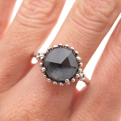 Pandora 925 Sterling Silver Crystal Midnight Star Ring Size 8.5