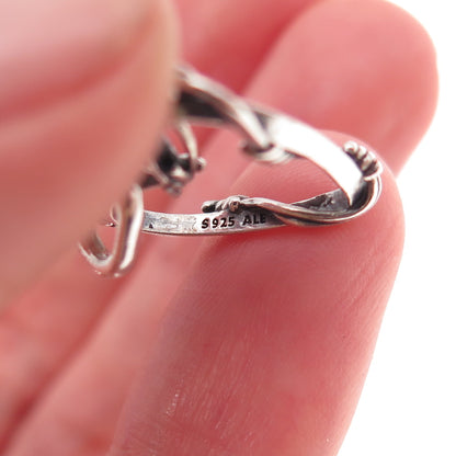 Pandora 925 Sterling Silver ME Wire Heart Medallion Charm Pendant
