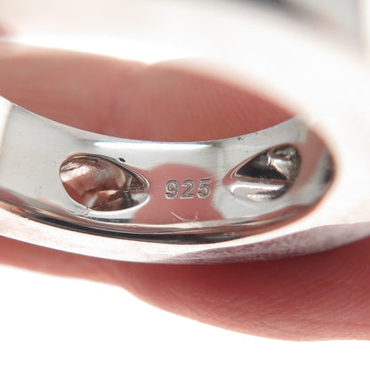 MOVADO 925 Sterling Silver Enamel Circle Slide Pendant