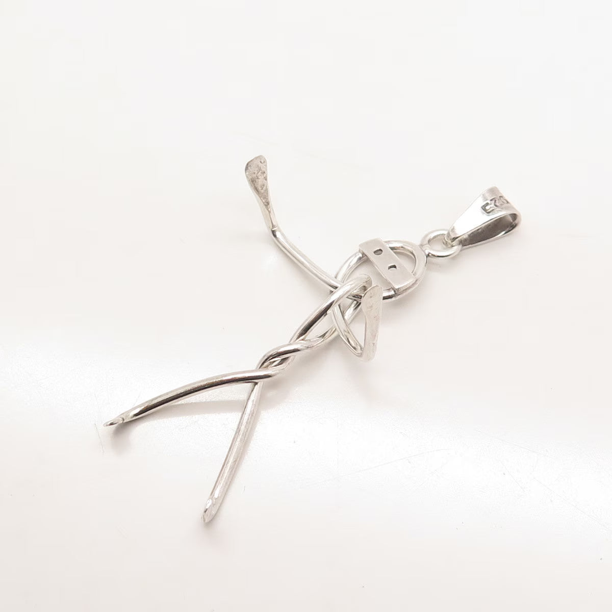 925 Sterling Silver Vintage Mexico Human Pendant