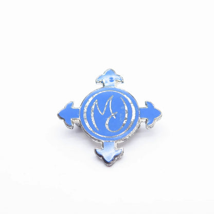 925 Sterling Silver Vintage Enamel Pin Brooch
