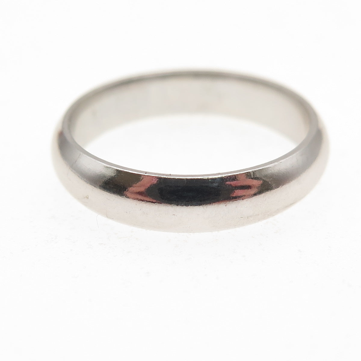 925 Sterling Silver Vintage Classic Wedding Band Ring Size 6.25