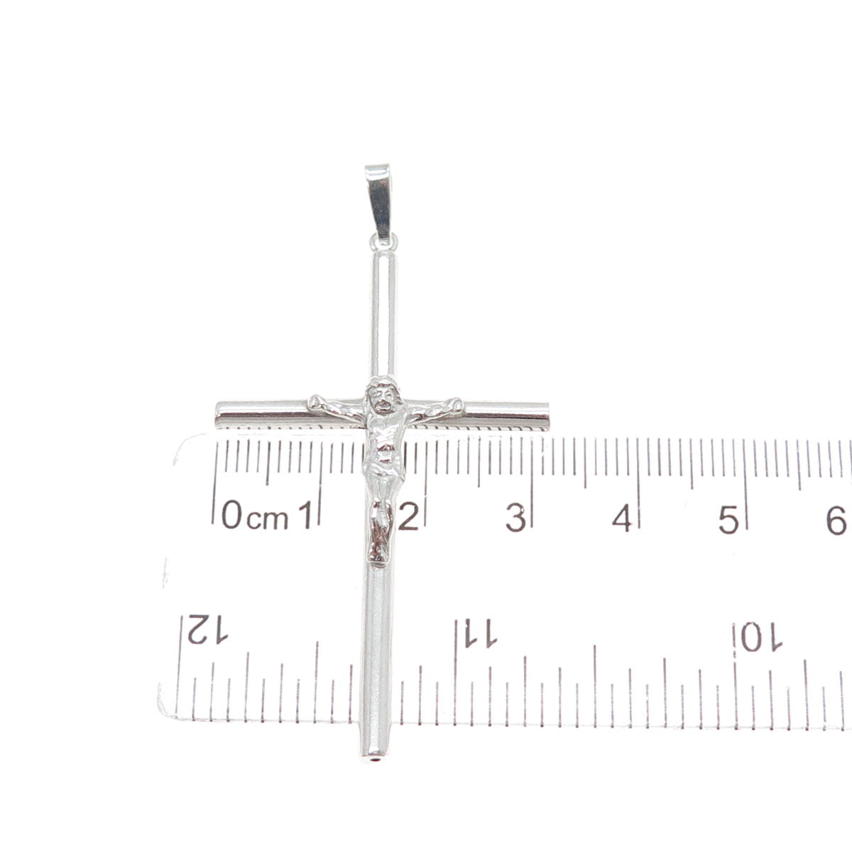 925 Sterling Silver Vintage Crucifix Cross Religious Charm Pendant