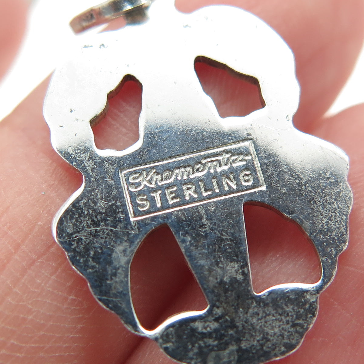 KREMENTZ 925 Sterling Silver Vintage Germany Cancer Zodiac Sign Pendant