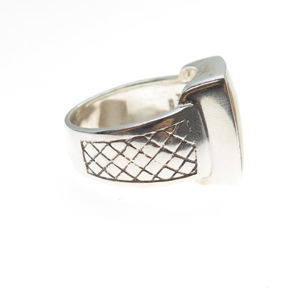 PHLD PlayHardLookDope 925 Sterling Silver Real MOP Ring Size 11