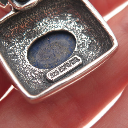 ESPO SIG Joseph Esposito 925 Sterling Silver Vintage Real Lapis Charm Pendant