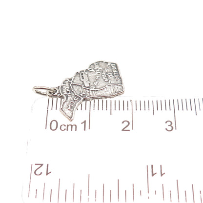 Bell Trading Post 925 Sterling Silver Vintage Michigan State Mini Charm Pendant
