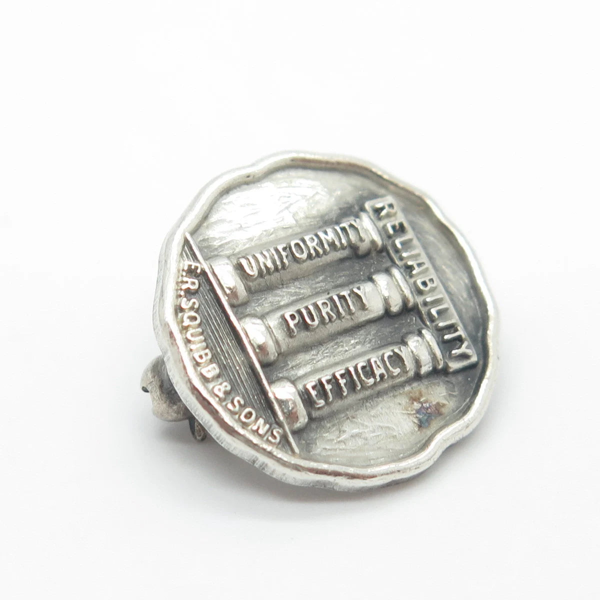 925 Sterling Silver Vintage Dieges & Clust "Uniformity Purity Efficacy" Brooch