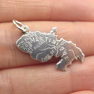 925 Sterling Silver Vintage Martinique French West Indies Charm Pendant