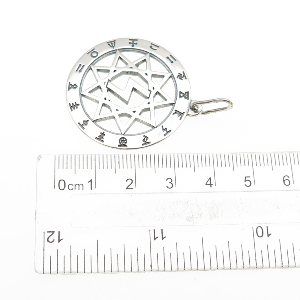 925 Sterling Vintage Ukraine Perunytsia in the Circle of Svarog Amulet Pendant