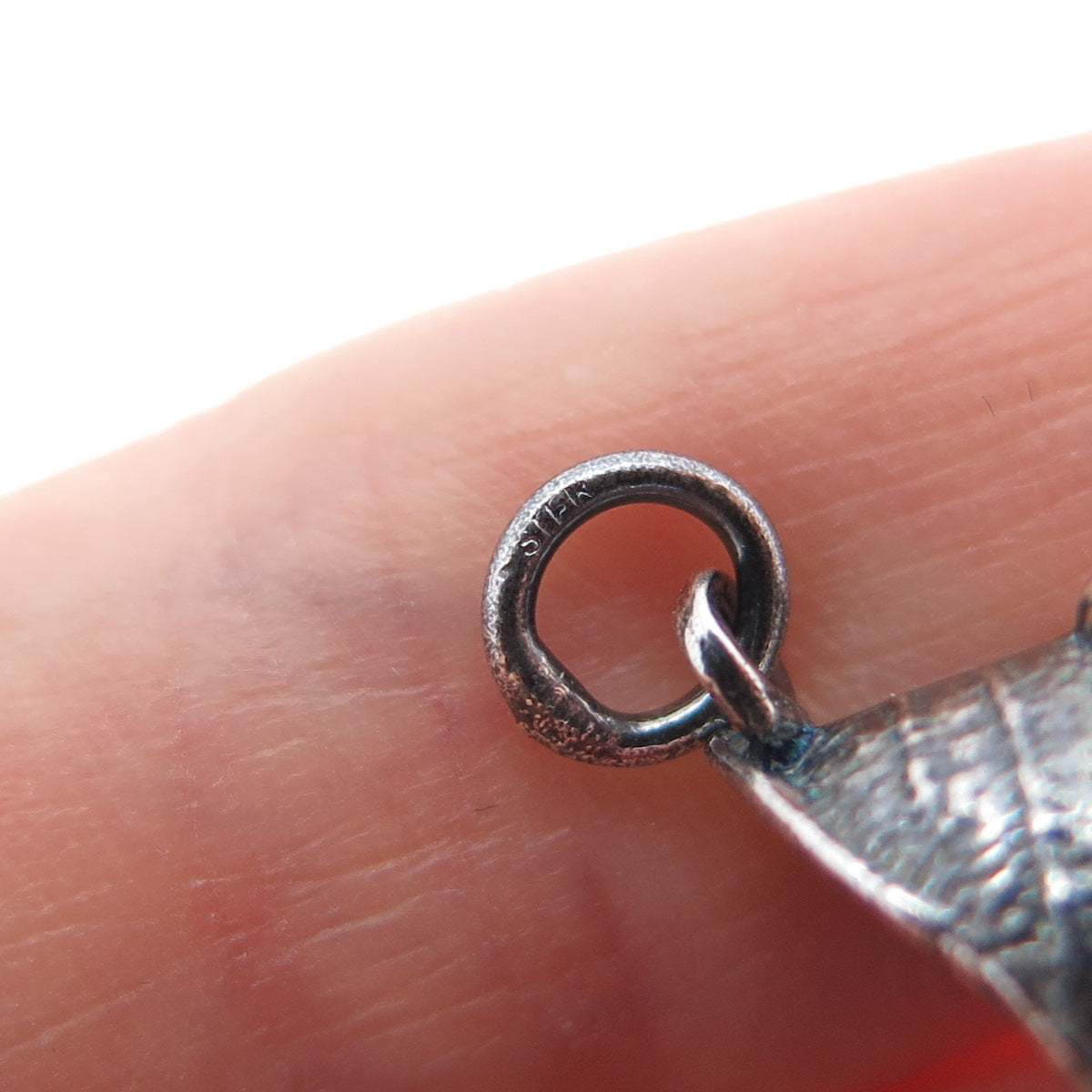 925 Sterling Silver Vintage Dutch Clogs Oxidized 3D Charm Pendant