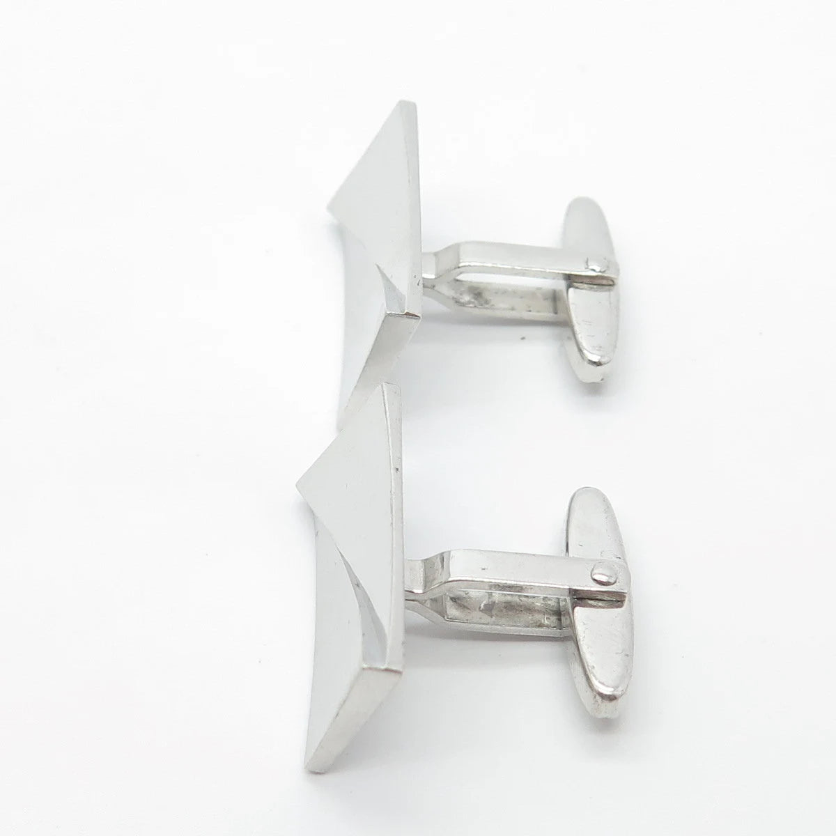 835 Silver Vintage Rectangle Cufflinks
