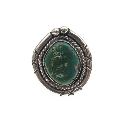Old Pawn Sterling Silver Vintage Southwestern Royston Turquoise Ring Size 5.75