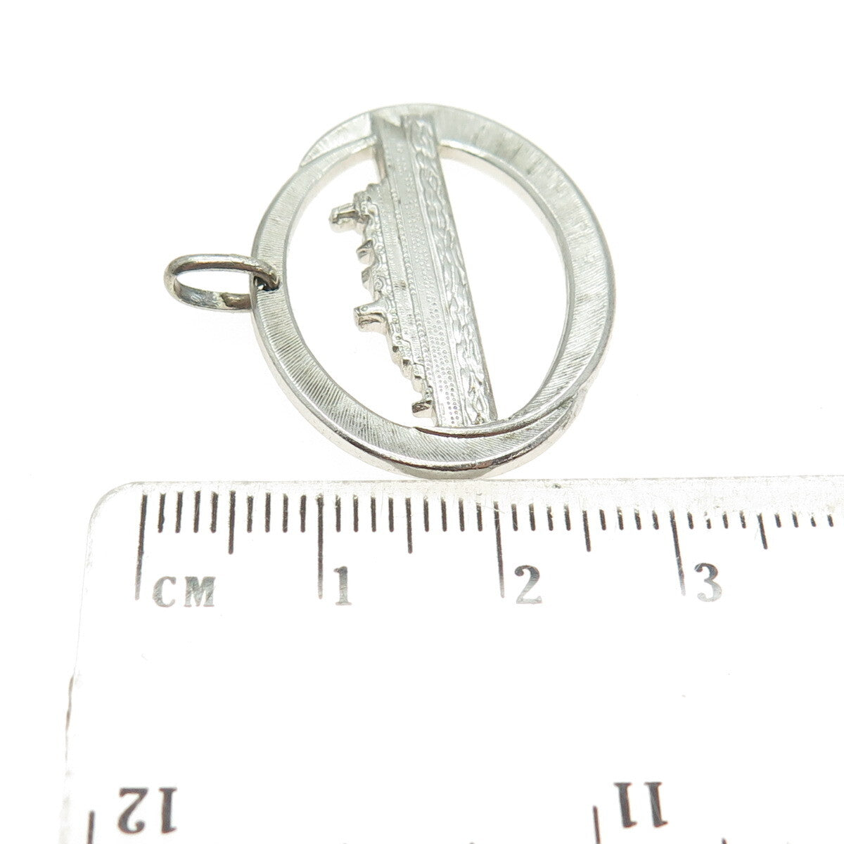 925 Sterling Silver Vintage SS Doric Cruise Ship Liner Home Lines Pendant