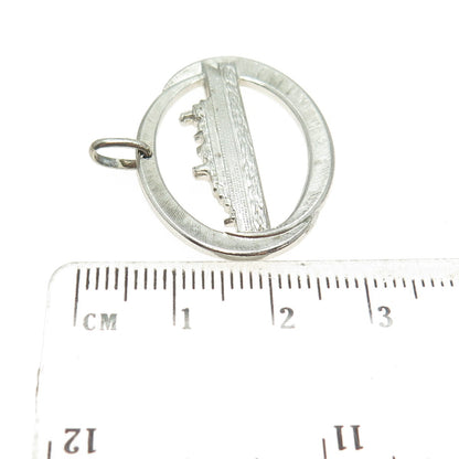 925 Sterling Silver Vintage SS Doric Cruise Ship Liner Home Lines Pendant