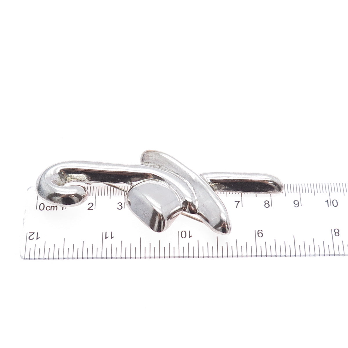 925 Sterling Silver Vintage Mexico Hat & Cane Gentlemen Club  Pin Brooch