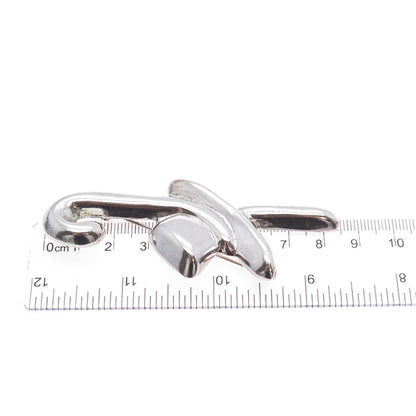 925 Sterling Silver Vintage Mexico Hat & Cane Gentlemen Club  Pin Brooch
