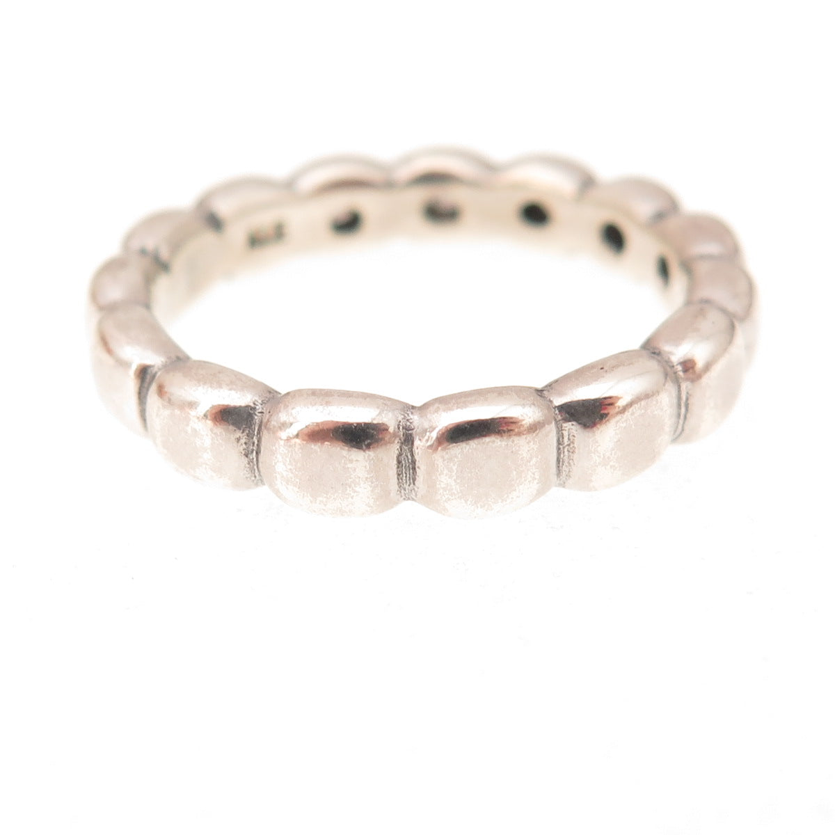 Pandora 925 Sterling Silver Round-Cut C Z Hope Bubble Band Ring Size 8