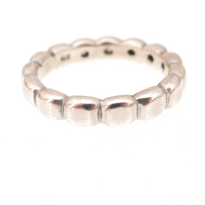 Pandora 925 Sterling Silver Round-Cut C Z Hope Bubble Band Ring Size 8
