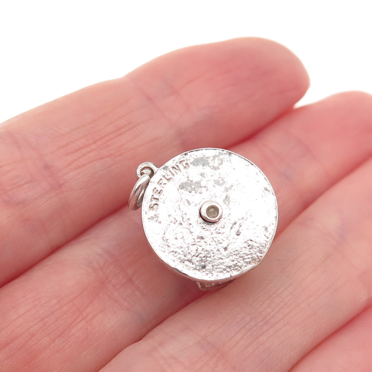 925 Sterling Silver Vintage Cable Car 3D Mini Charm Pendant