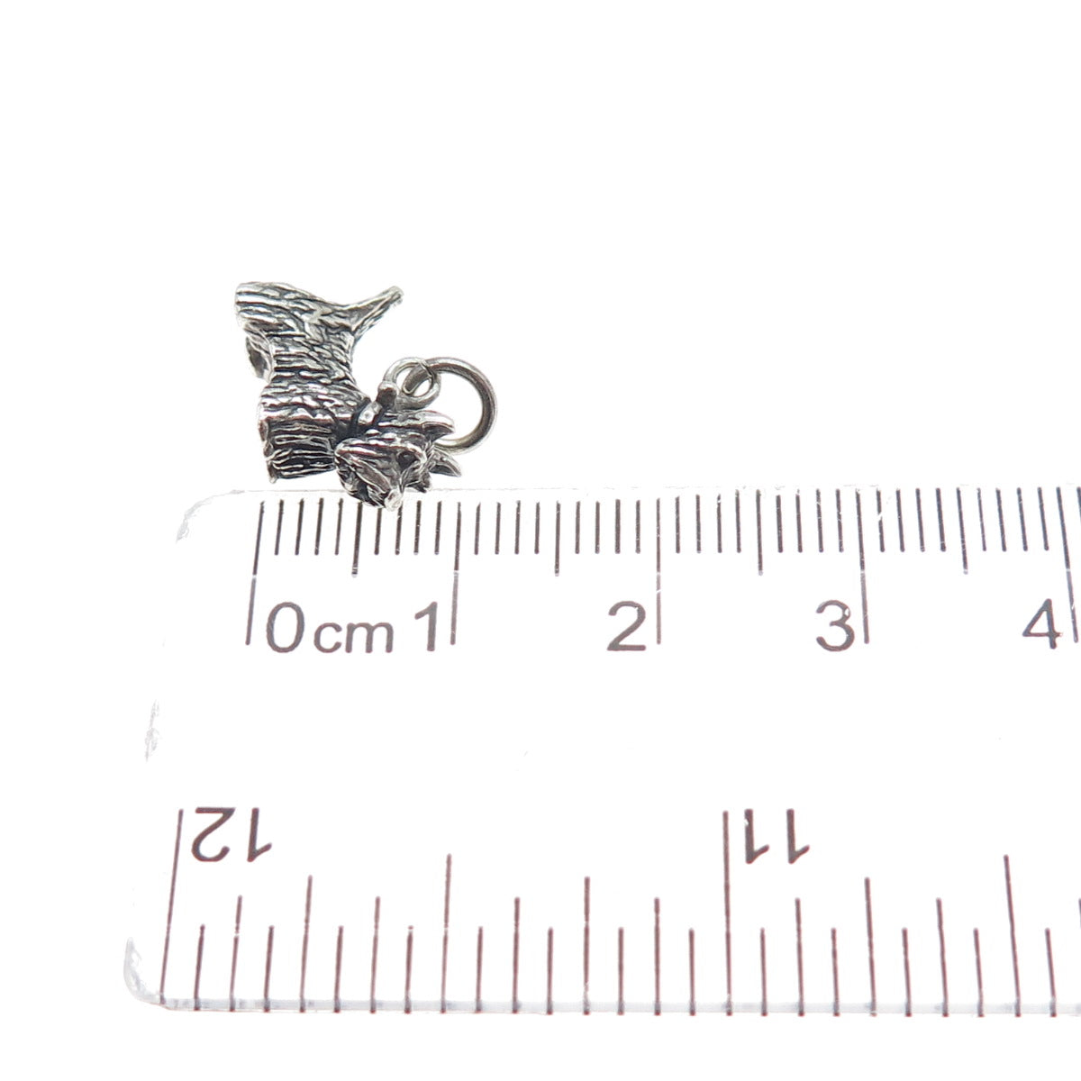 JEZLAINE Sterling Silver Vintage Scottish Terrier Dog Minimalist Charm Pendant