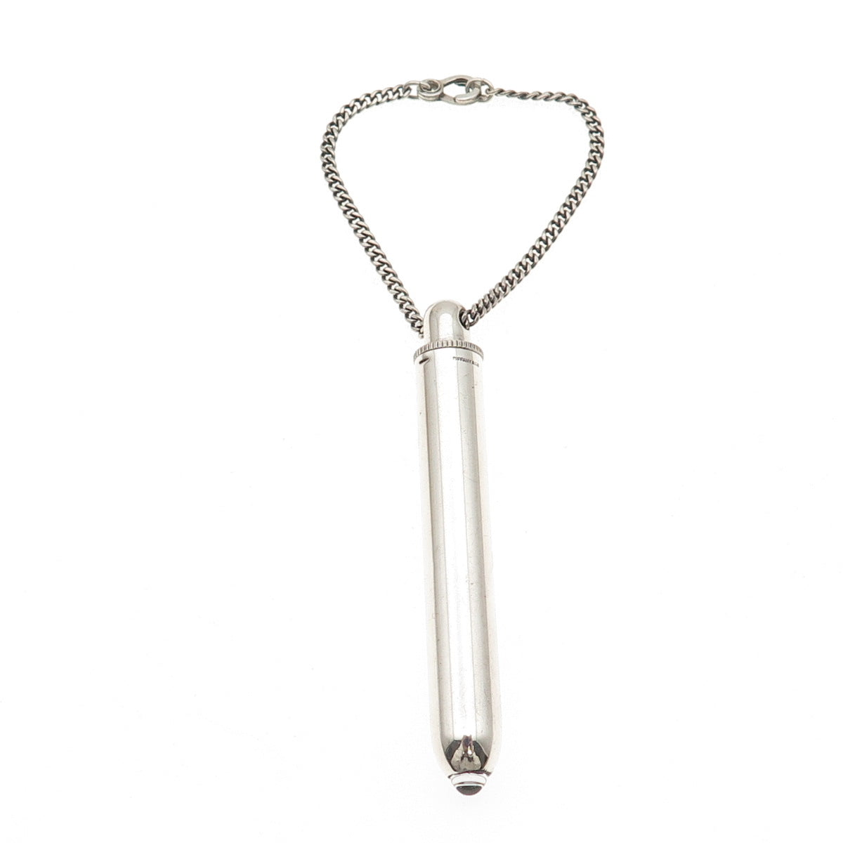 Tiffany & Co. 925 Sterling Silver Vintage Chatelaine Flashlight Fob w/ Chain