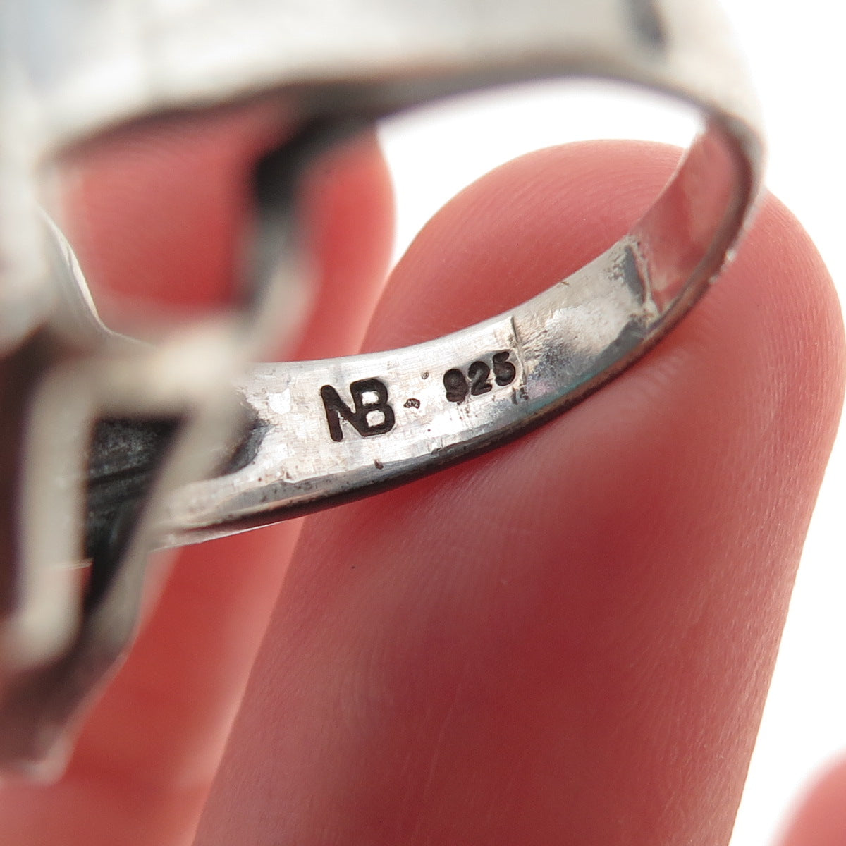 Nicky Butler 925 Sterling Silver Vintage Real Turquoise Amethyst Ring Size 7.75