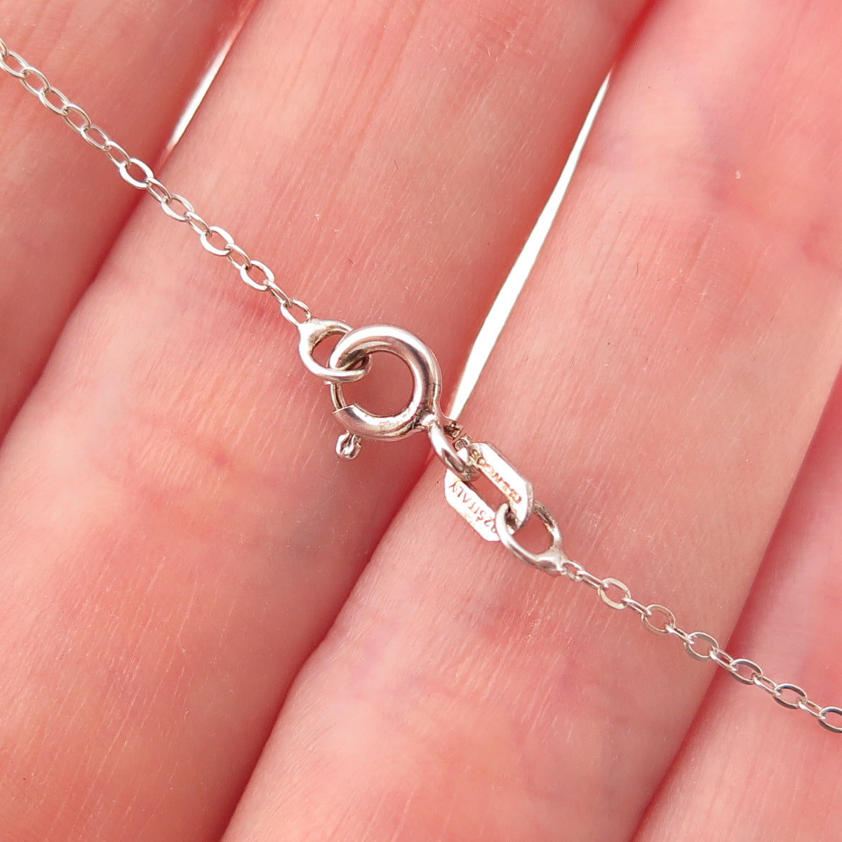 Chuck Clemency 925 Sterling Silver Real Tanzanite White Topaz Chain Necklace 20"