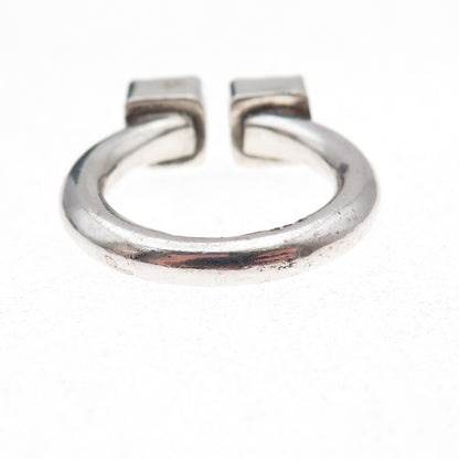Versani 925 Sterling Silver Vintage Real Citrine Adjustable Ring Size 6.75