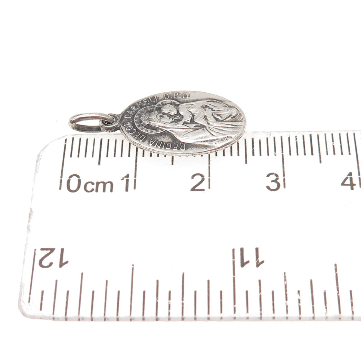 800 Silver Antique France Jesus & Our Lady of Perpetual Help Charm Pendant