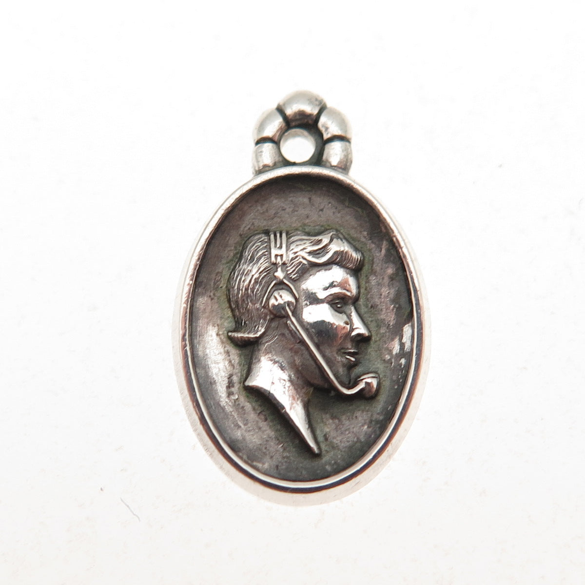 CTO O.C. Tanner Sterling Silver Vintage Telephone Operator Mini Charm Pendant