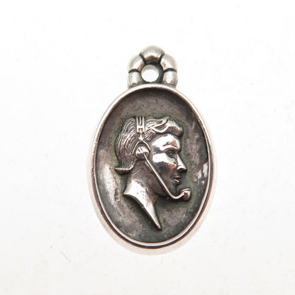 CTO O.C. Tanner Sterling Silver Vintage Telephone Operator Mini Charm Pendant