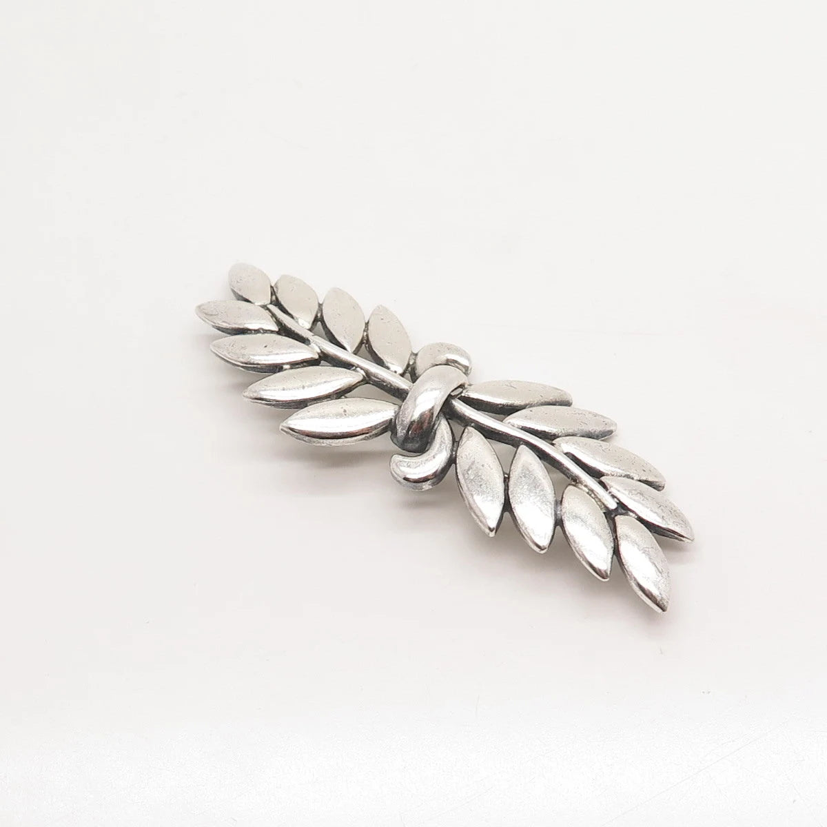 925 Sterling Silver Vintage Danecraft Leaf Branch Pin Brooch