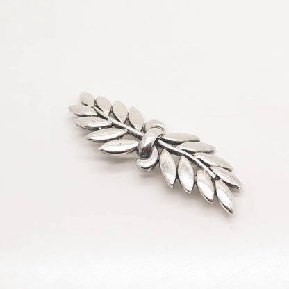 925 Sterling Silver Vintage Danecraft Leaf Branch Pin Brooch