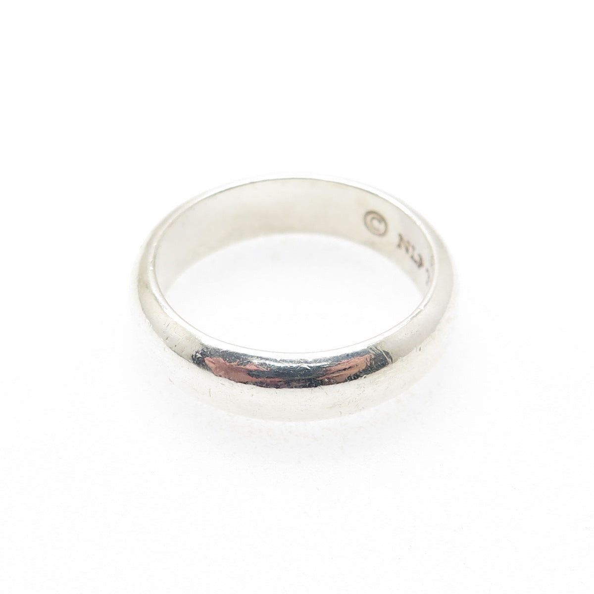 NLP TNC INC 925 Sterling Silver Vintage Classic Wedding Band Ring Size 9.75