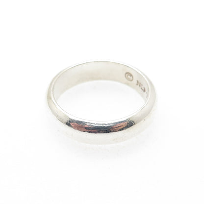 NLP TNC INC 925 Sterling Silver Vintage Classic Wedding Band Ring Size 9.75