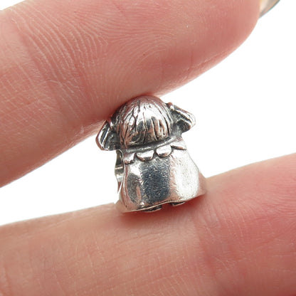 PANDORA 925 Sterling Silver My Little Girl Bead Charm