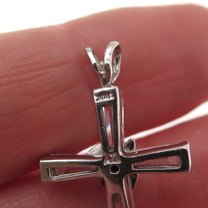 ATI Annika Witt 925 Sterling Silver C Z Holy Spirit Cross Charm Pendant