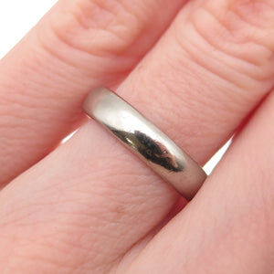 Uncas 925 Sterling Silver Vintage Classic Wedding Band Ring Size 6.25