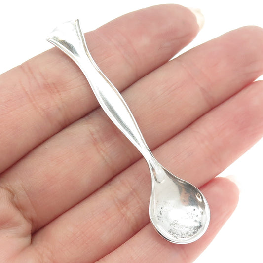 800 Silver Vintage European Salt & Spices Spoon