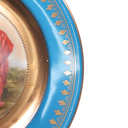 N. SCHINDLER ROYAL VIENNA Antique "The Decoration" Hand Painted Porcelain Plate